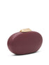 Black and Gold Faux Leather Clutch - Alternative Color Side Profile View - Le Chateau