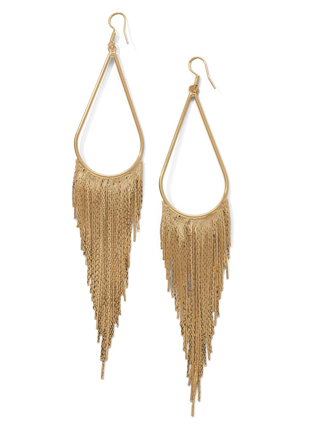 Chandelier Drop Statement Earrings - Close-up View - Suzy Shier