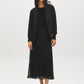 Black Lace Skirt with Diagonal Drop Waist - Woman Wearing Lace Midi Skirt - Suzy Shier