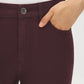 Winetasting Colored Straight Leg Denim Pants - Pocket Detail - Suzy Shier