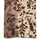 Brown/Beige Soft Brushed Printed Scarf - Flat Lay View - Suzy Shier