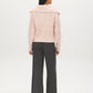 Uni Pink Mix Ribbed Shaker Stitch Sweater - Back View - Suzy Shier