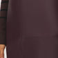 Winetasting Faux Leather Mini Skirt - Close-up Fabric Detail - Suzy Shier