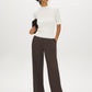 Snow White Mock Neck Cable Knit Sweater - Front View - Suzy Shier