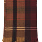 Burgundy Brushed Plaid Scarf - Front View - Suzy Shier