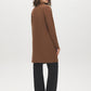 Bison Notch Collar Coatigan with Patch Pockets - Back View - Suzy Shier