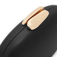 Black and Gold Faux Leather Clutch - Clasp Detail - Le Chateau