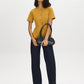 Wood Thrush Peplum Button-Front Knit Top - Front View - Suzy Shier