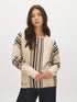 Sandy Heather Dolman Sleeve Crew Neck Sweater - Woman Wearing Relaxed Fit Knit - Suzy Shier