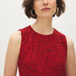Emboldened Sleeveless Lace Mini Dress - Close-up Fabric Detail - Suzy Shier