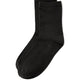 Black Ribbed Knit Socks - Close-up Ribbed Texture - Suzy Shier