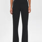 Black Seam Front Flare Leg Pants - Front View - Suzy Shier