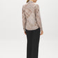 Ashes of Roses Printed Blouse with Neck Tie - Back View - Suzy Shier