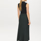 Scarab Satin Bias Cut Pull-On Skirt - Back View - Suzy Shier