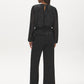 Black Sequin Top with Balloon Sleeves - Back View - Suzy Shier