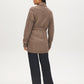 Cedar Cable Knit Shawl Collar Sweater - Back View - Suzy Shier