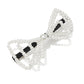 Off White Pearl Bow Hair Clip - Elegant Hair Accessory Detail - Suzy Shier