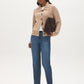 Natural Melange Button-Front Knit Cardigan - Front View - Suzy Shier