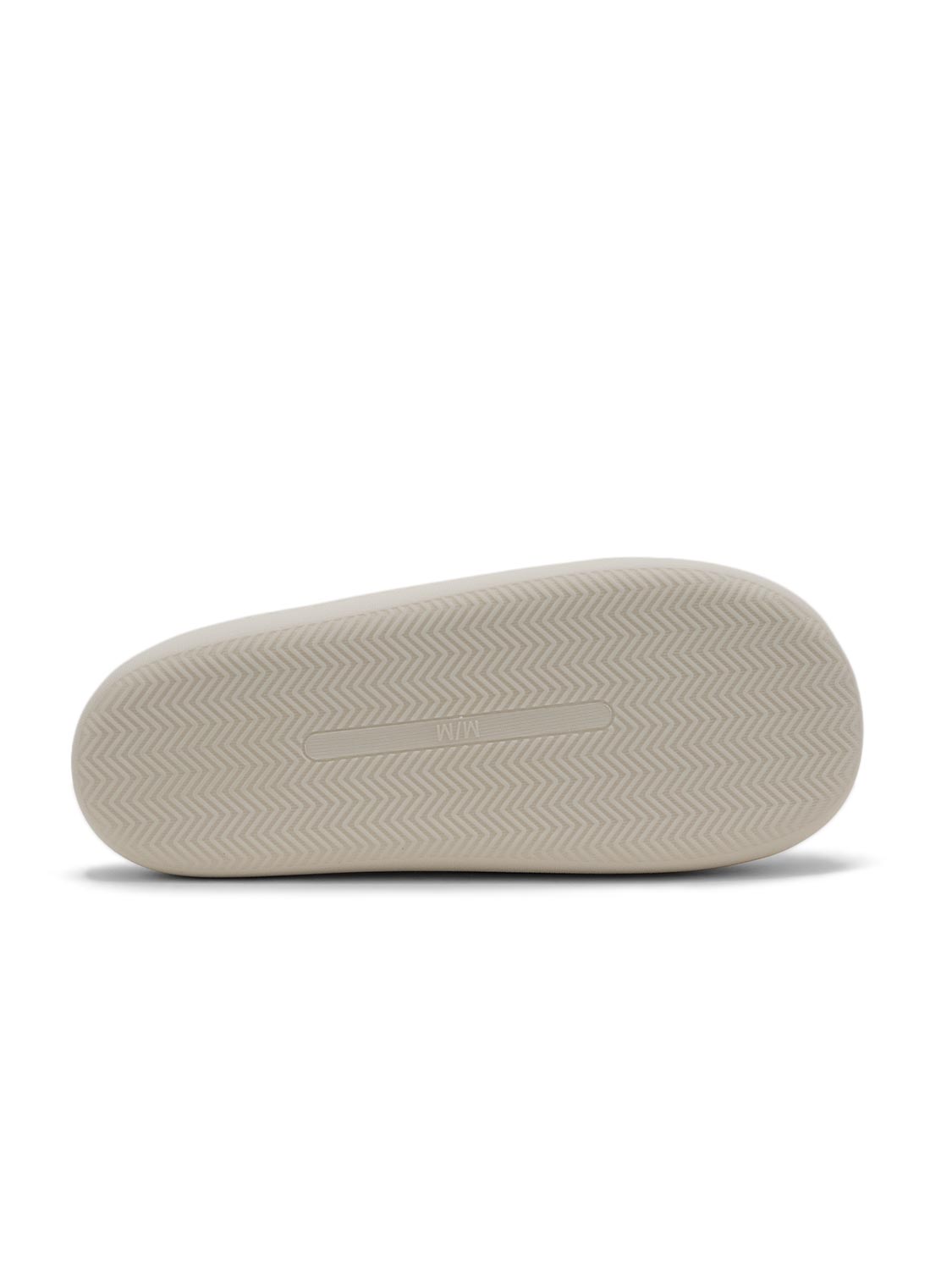 Cream Microfiber Cozy Clog Slipper - Sole View - Suzy Shier