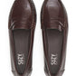 Black Faux Leather Penny Loafer - Top View - Suzy Shier