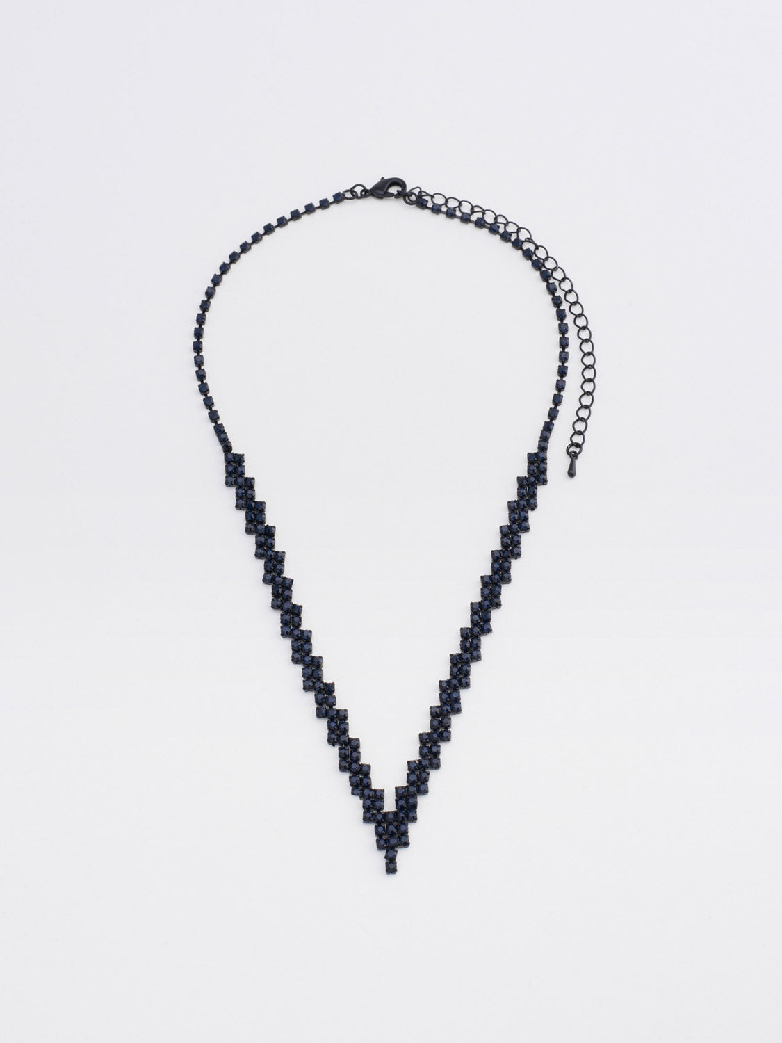 Zig-Zag Jewelled Necklace